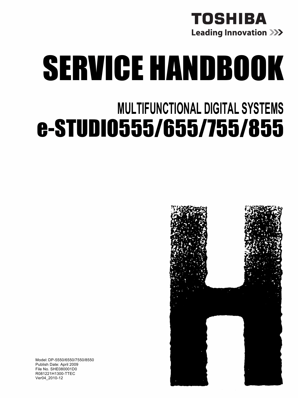 TOSHIBA e-STUDIO 555 655 755 855 Service Handbook-1